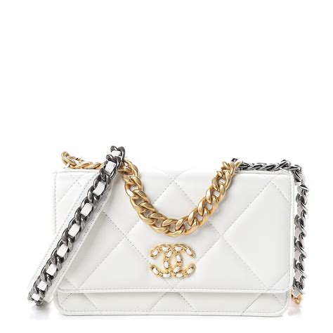 chanel white woc|chanel wallet on chain cost.